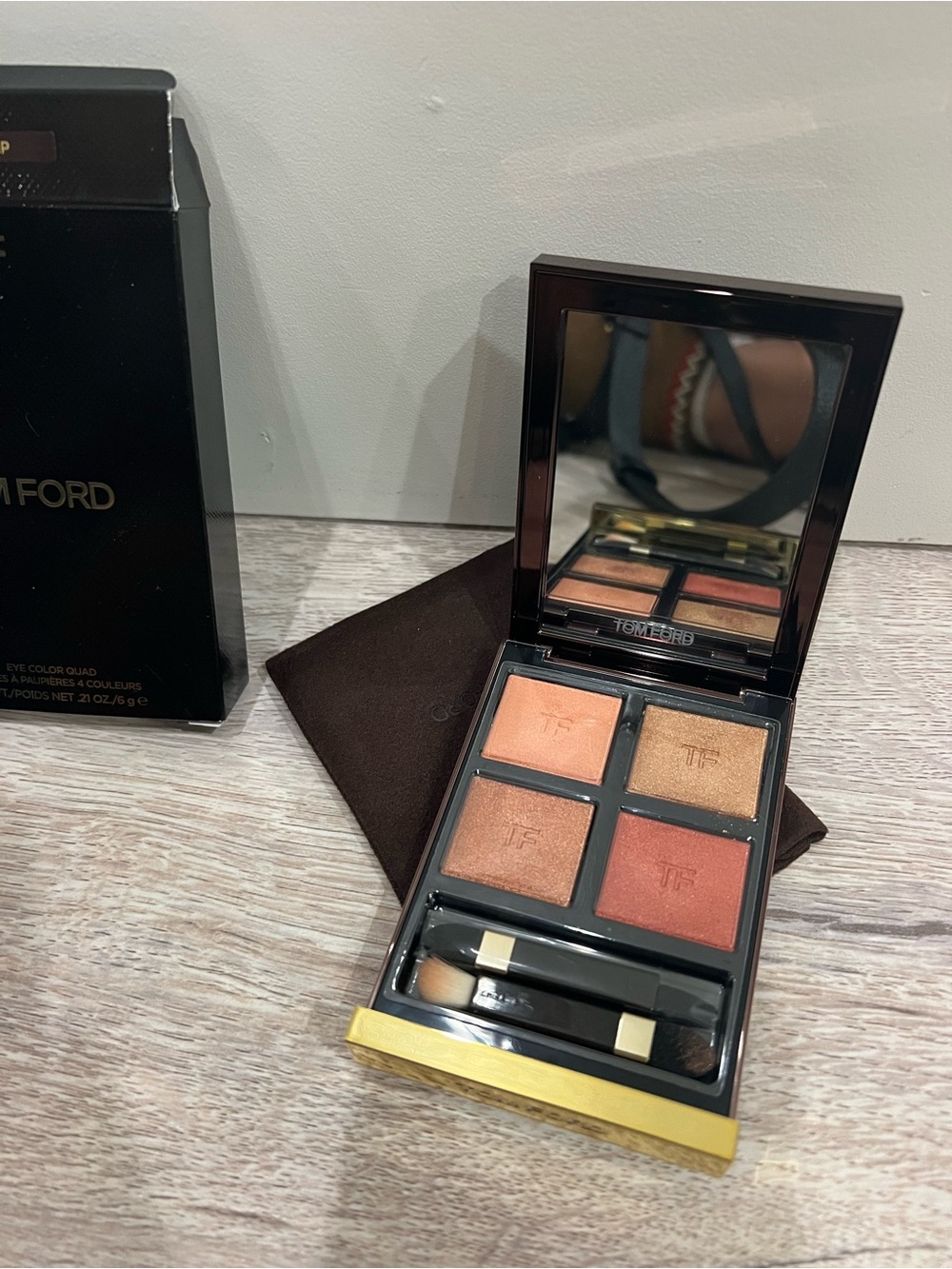 Tom Ford Eyeshadow Quad — Peach, Copper, Bronze & Terracotta Tones